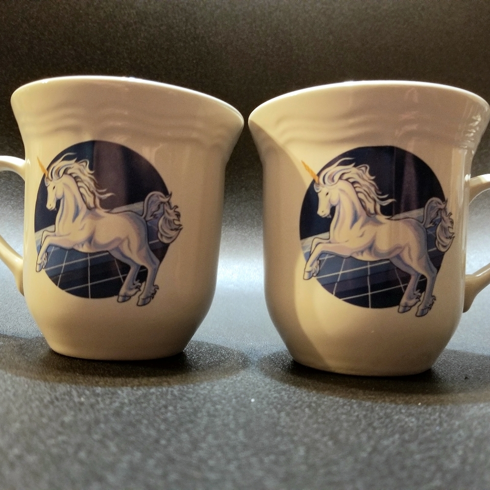 Set of Unicorn tea cups